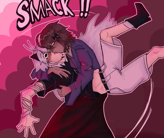 fully rendered + bg w/ additional character